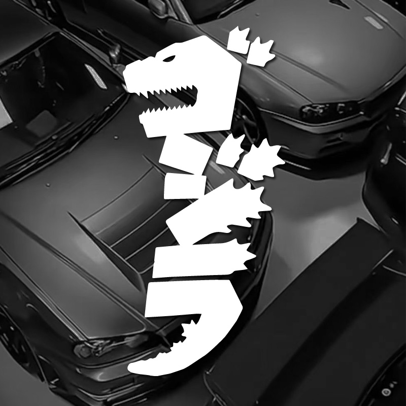 Car Accessories Must Have - GOZILA Stickers，Japanese Dinosaur Stickers,for its lovers,High