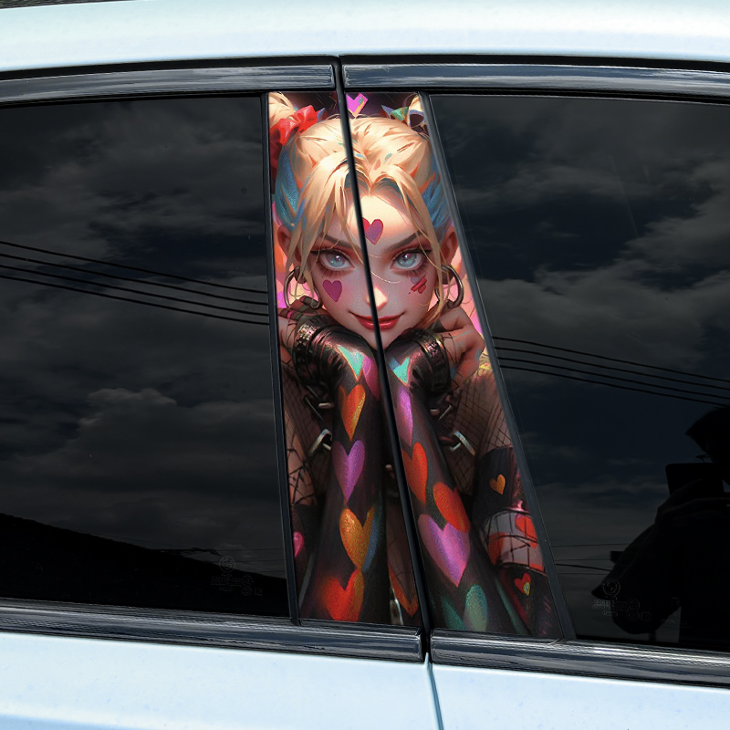 Car Accessories Must Have - 1/2pcs Joker Lady Car Stickers Auto
