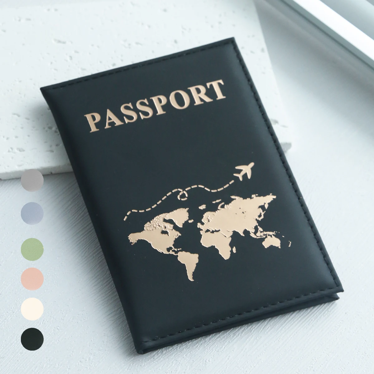 Car Accessories Must Have - Slim Passport Holder Cove Map PU