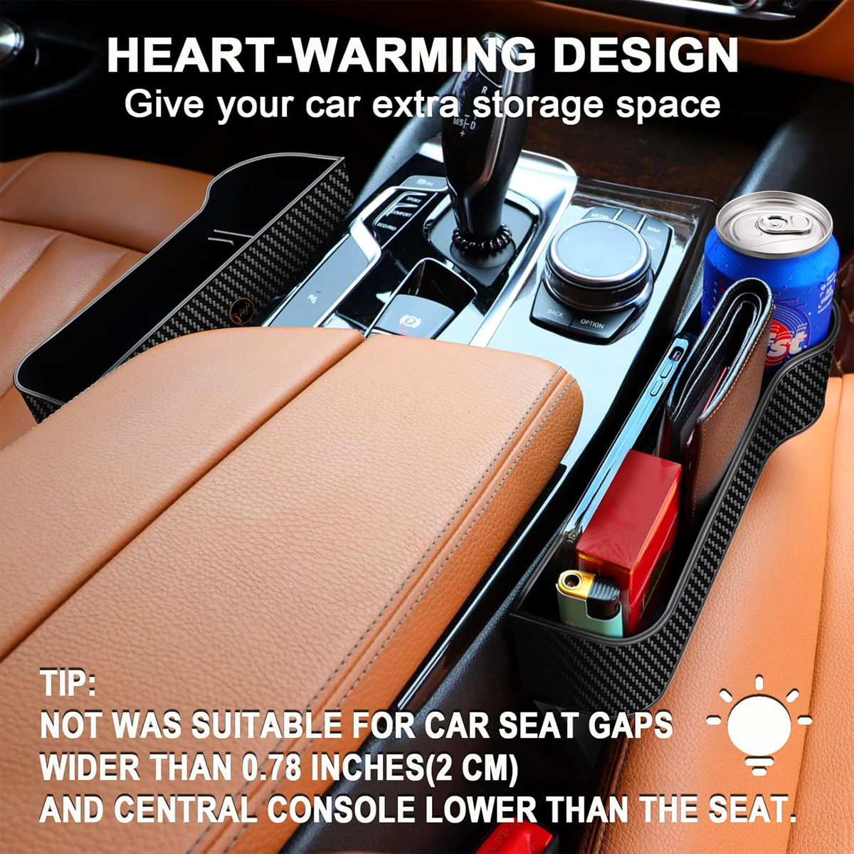 Car Seat Gap Storage Box, Mult - Car Accessories Useful recensione e prezzo