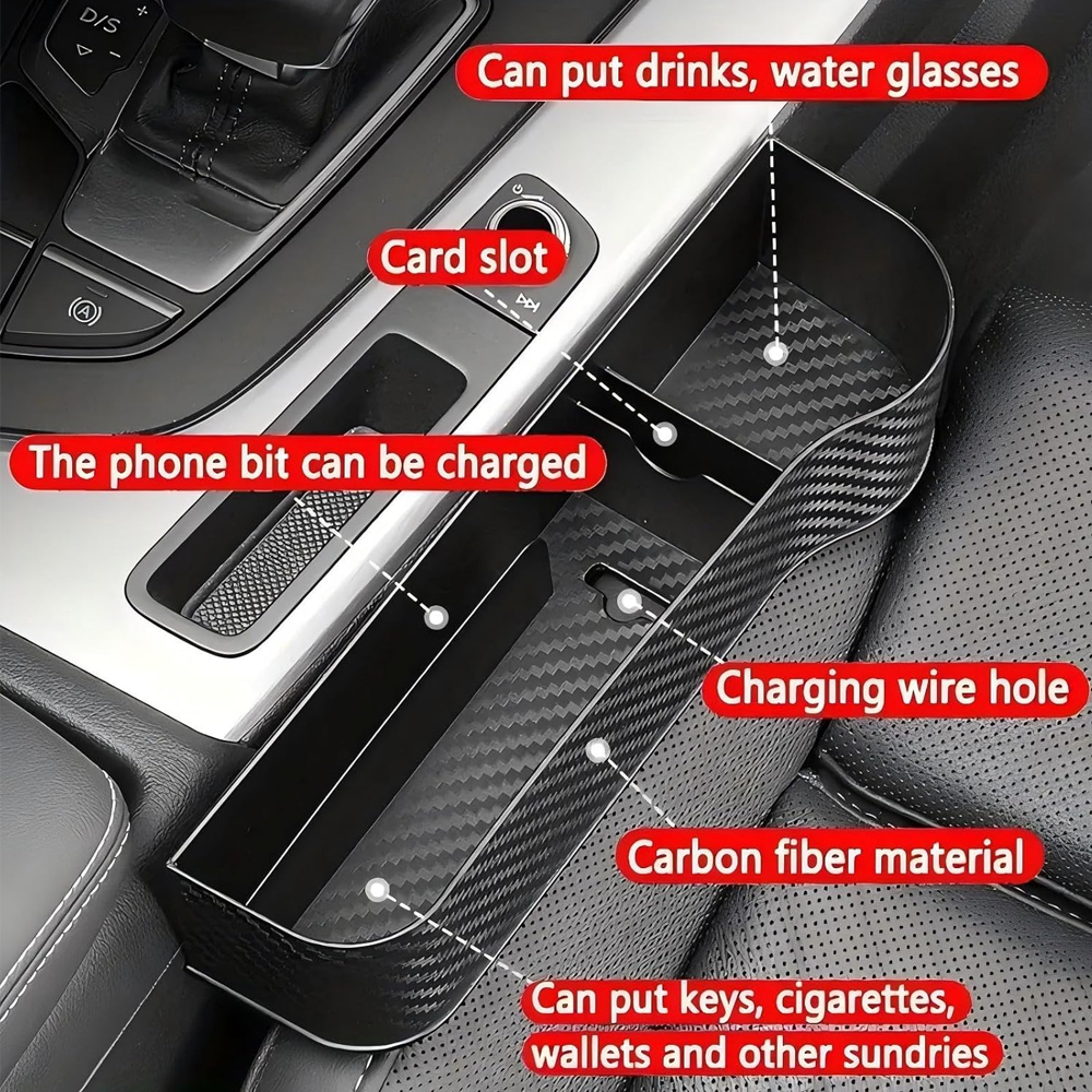 Car Seat Gap Storage Box, Mult - Car Accessories Useful recensione e prezzo