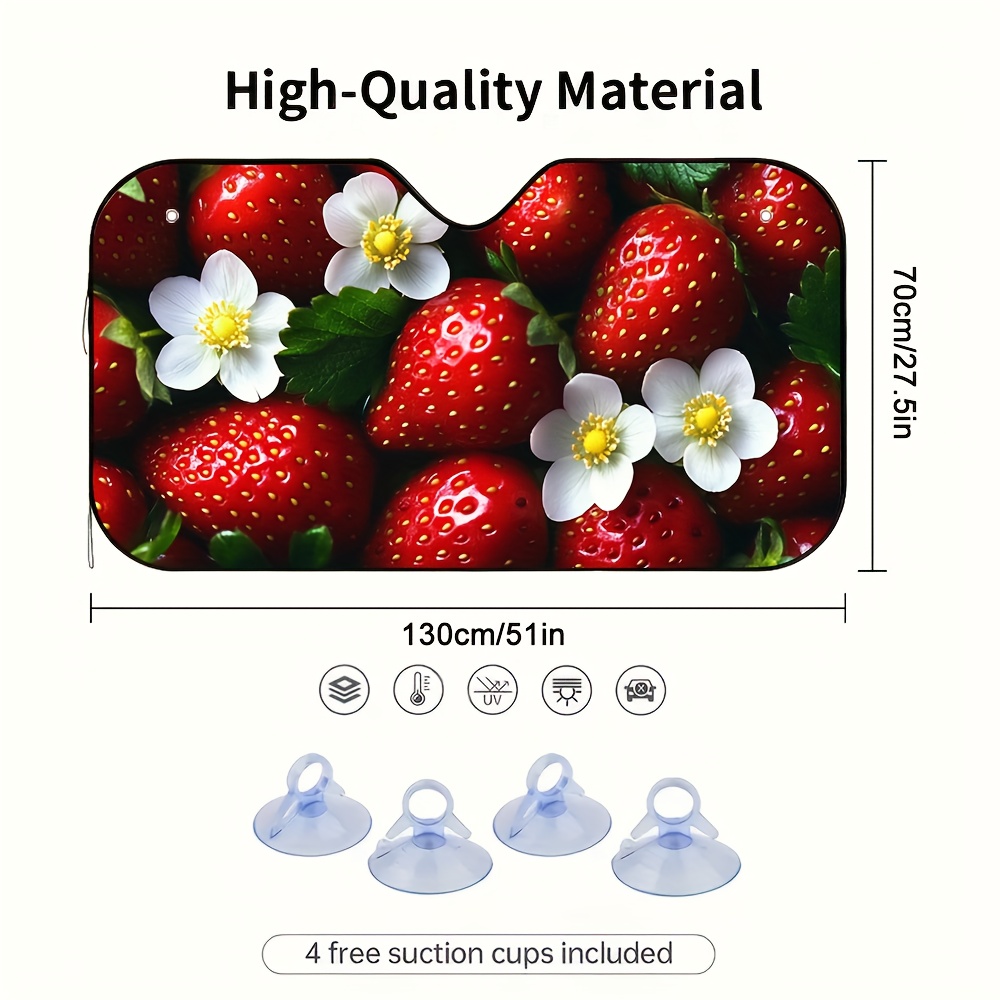 1pc Strawberries and Blossoms  - Car Accessories You Must Have recensione e prezzo