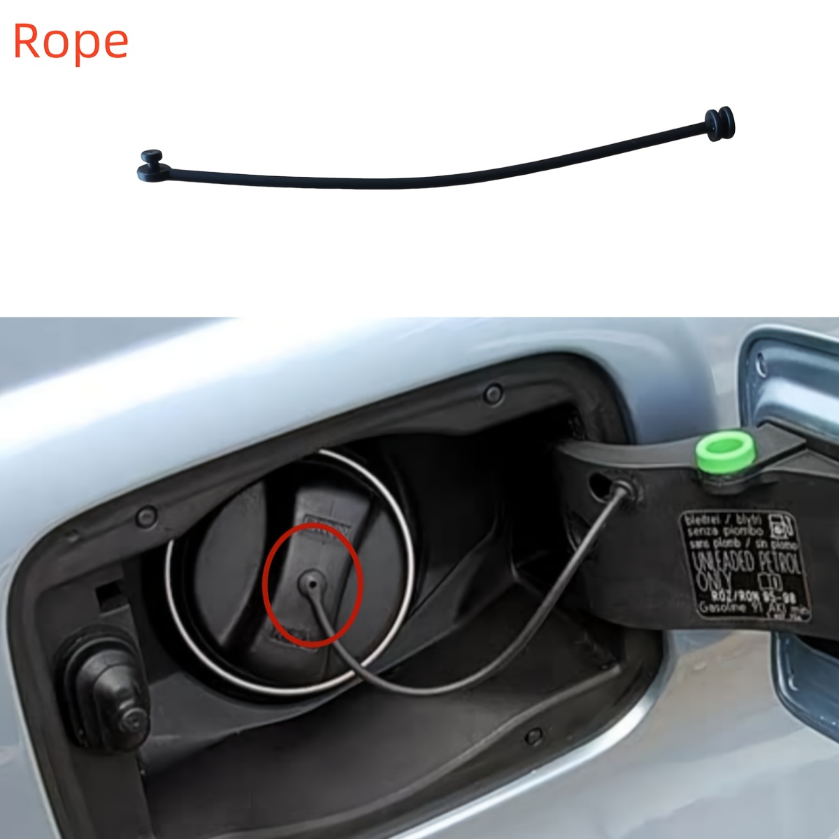 1pc Car Fuel Tank Cap Cable An - Car Accessories Brand recensione e prezzo