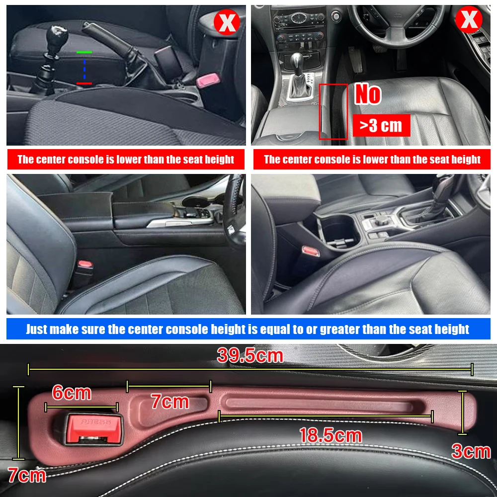 2Pcs Car Seat Gap Filler Organ - Car Accessories Tape recensione e prezzo