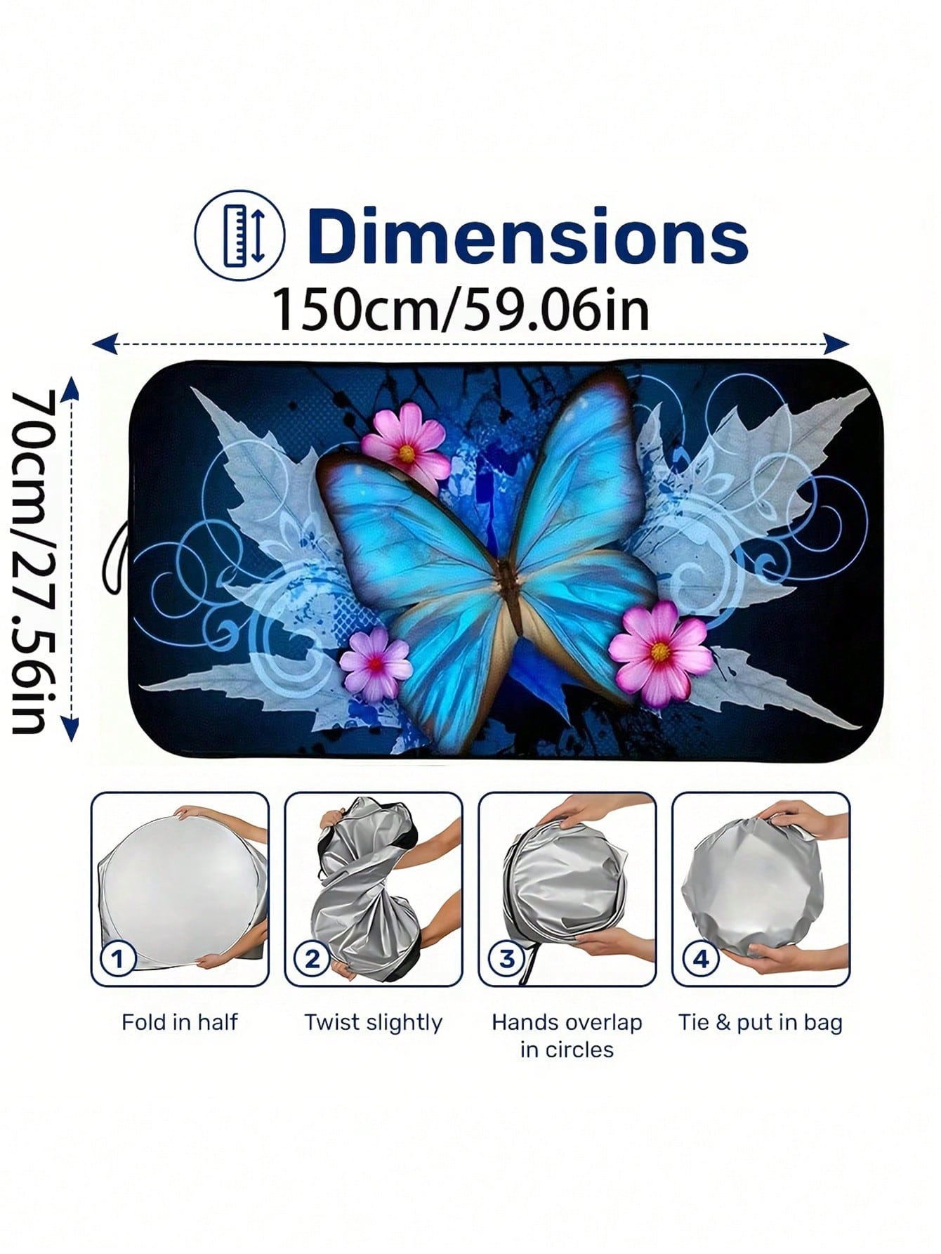 Butterfly Pattern Foldable Win - Car Accessories Useful recensione e prezzo