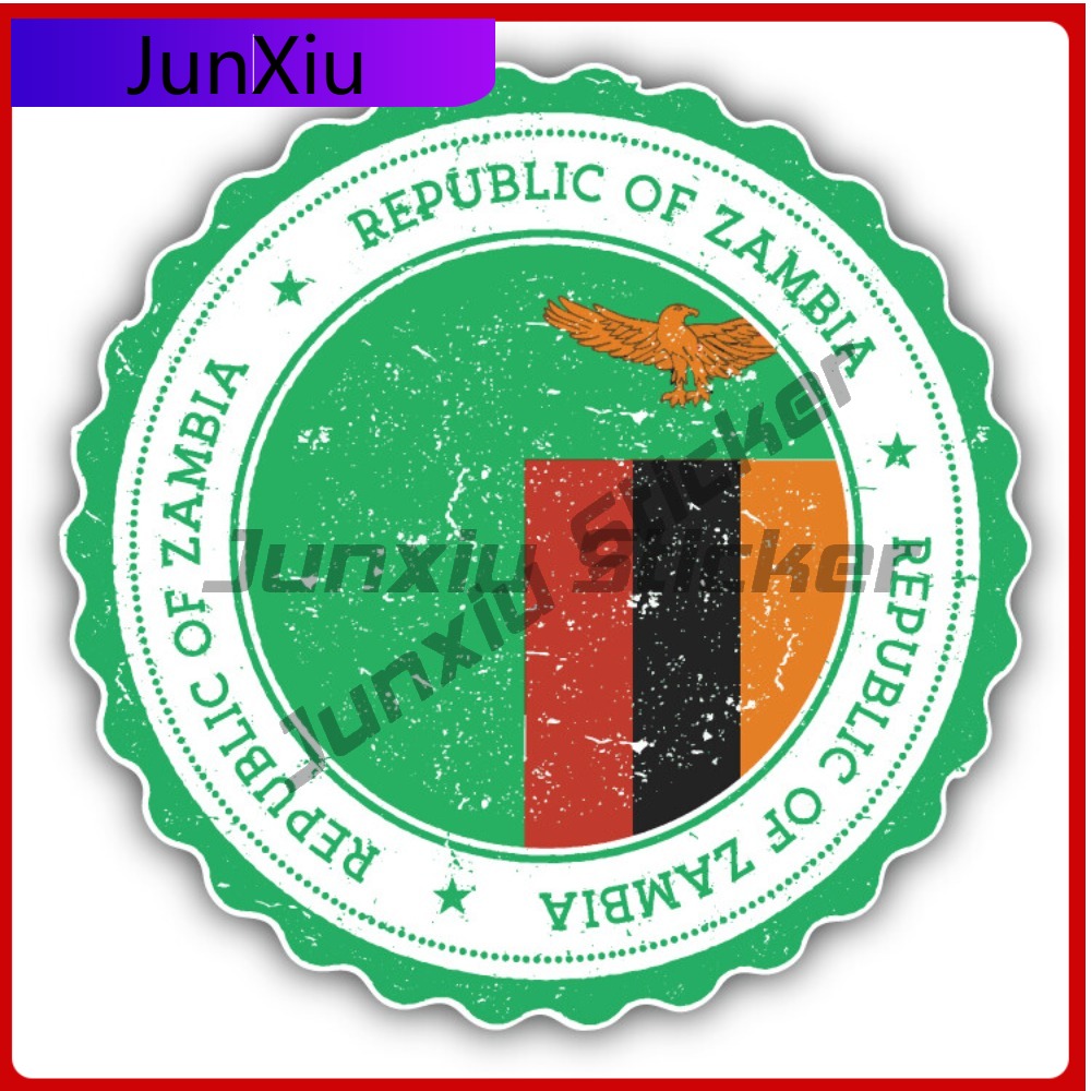 Zambia Grunge World Flag Stamp - Car Accessories Zambia recensione e prezzo