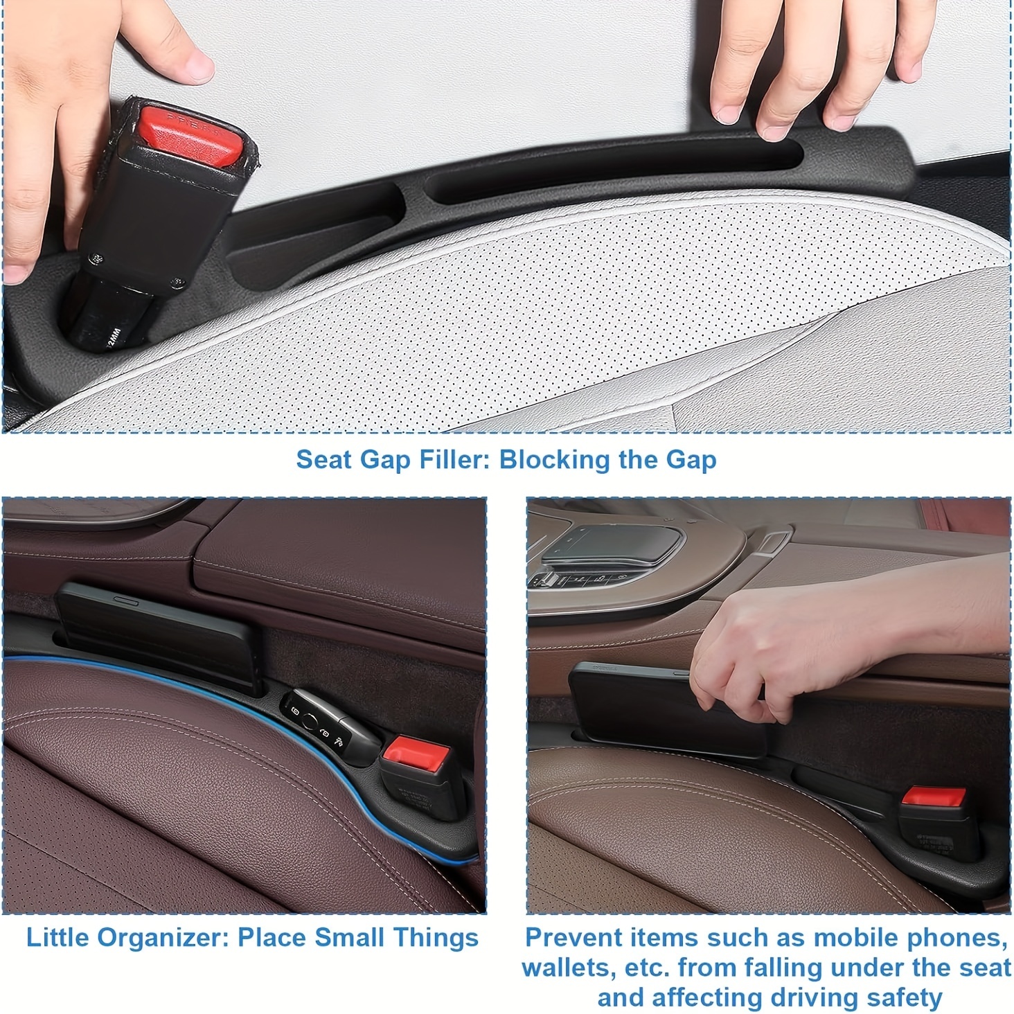 2pc Car Seat Gap Filler Organi - Car Accessories Tape recensione e prezzo